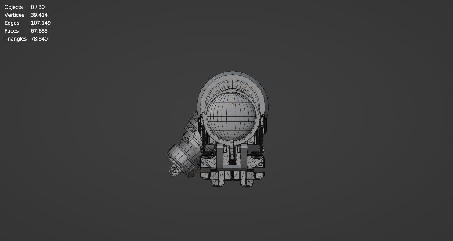 Steampunk Spyglass 3D model_19