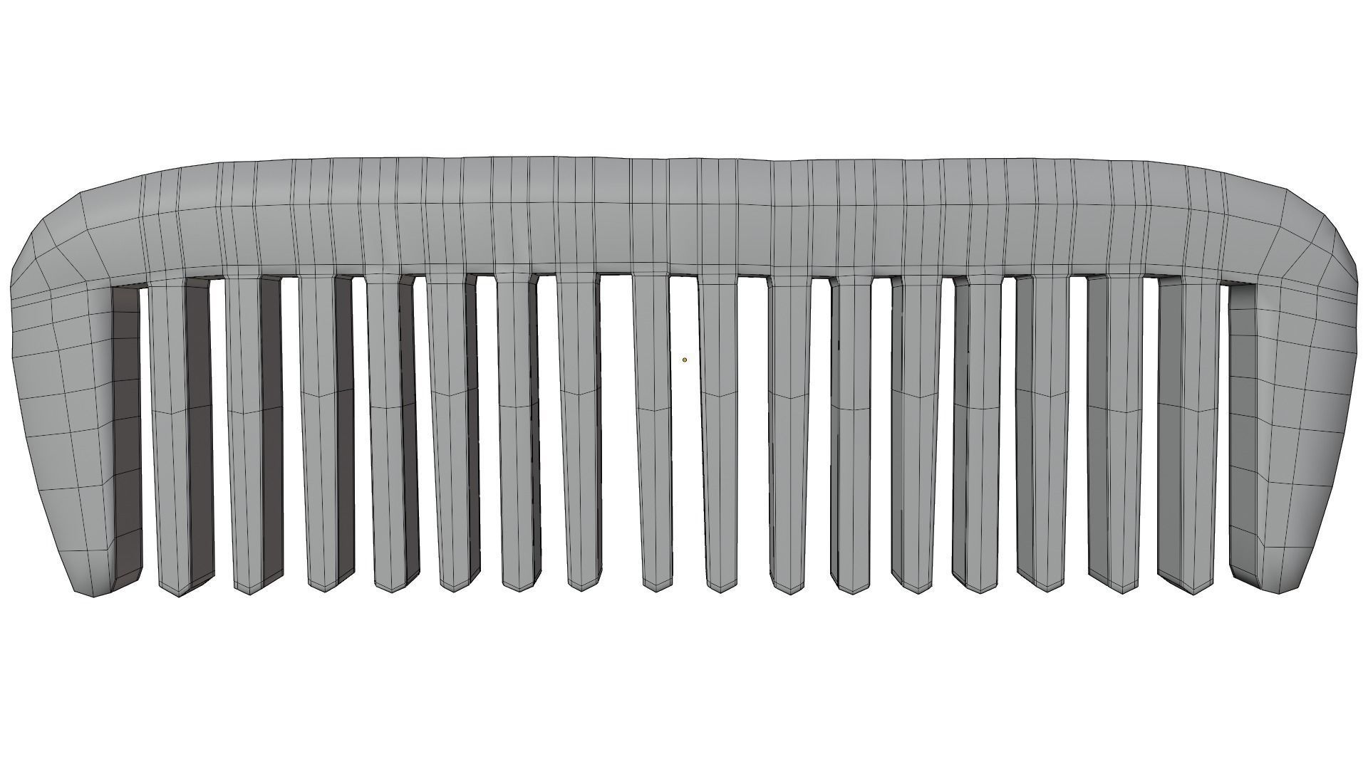 Hair Comb 3D model_17