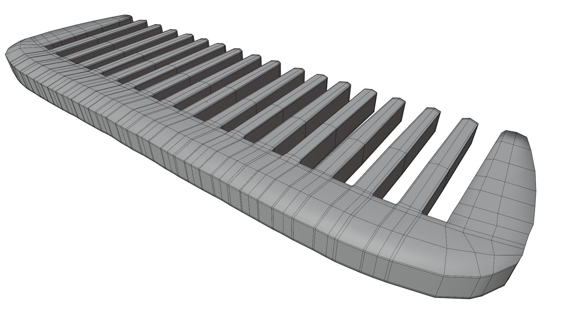 Hair Comb 3D model_9