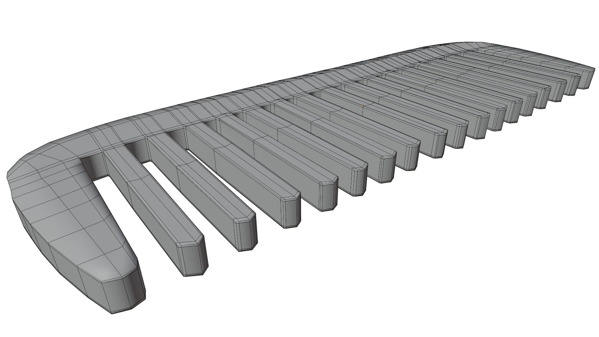 Hair Comb 3D model_15
