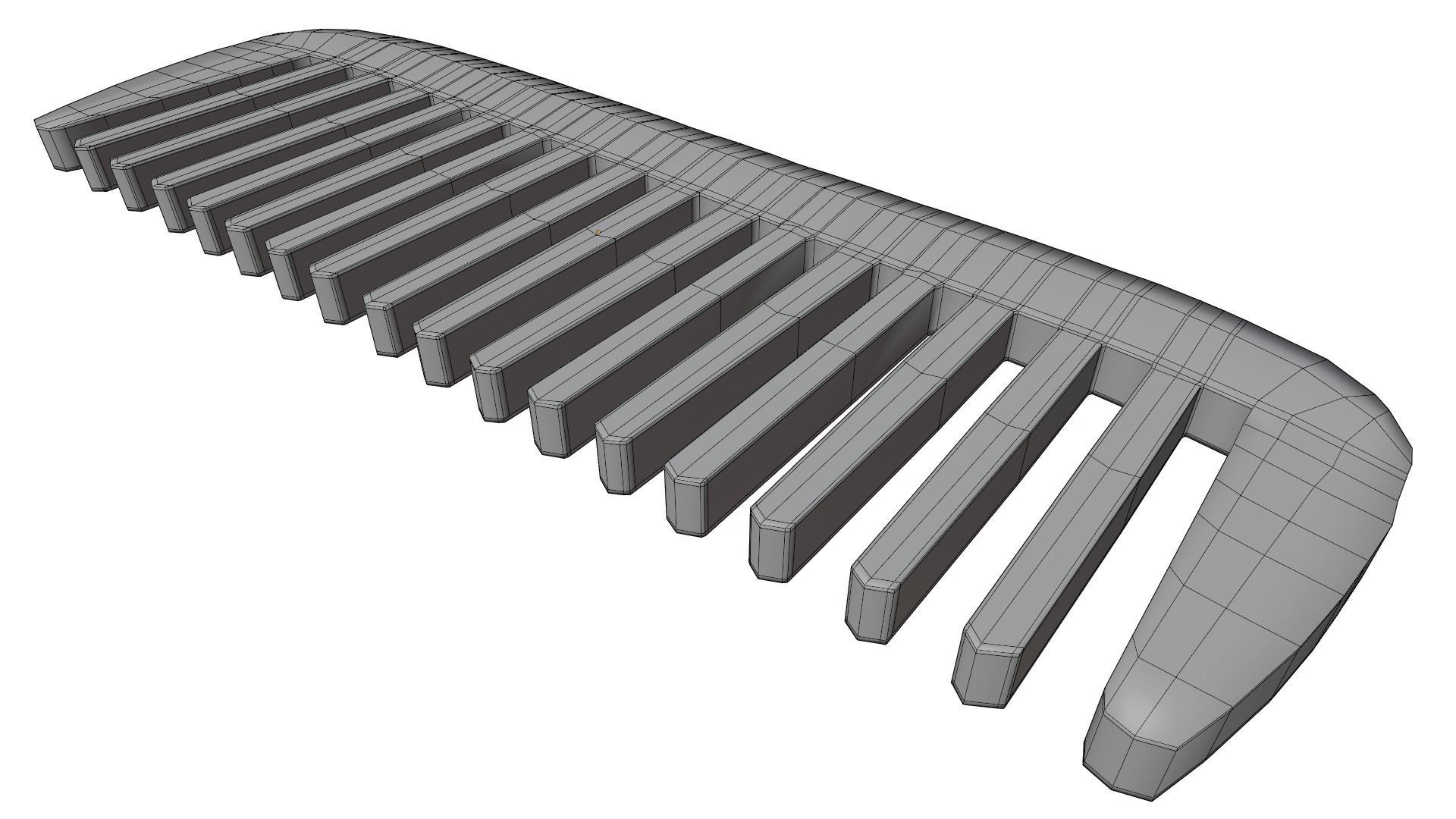 Hair Comb 3D model_13