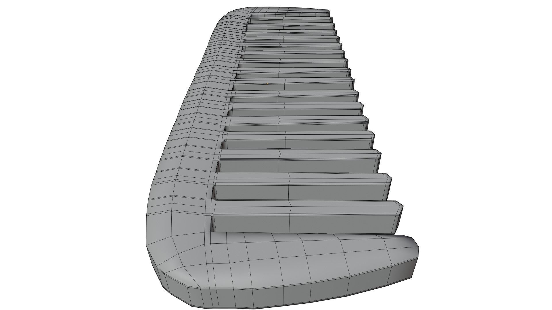 Hair Comb 3D model_16