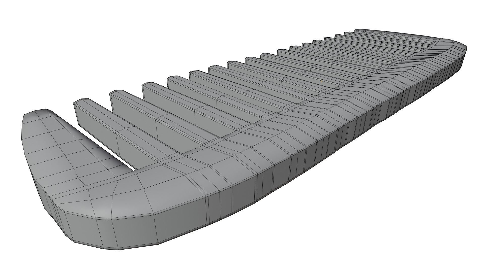 Hair Comb 3D model_11