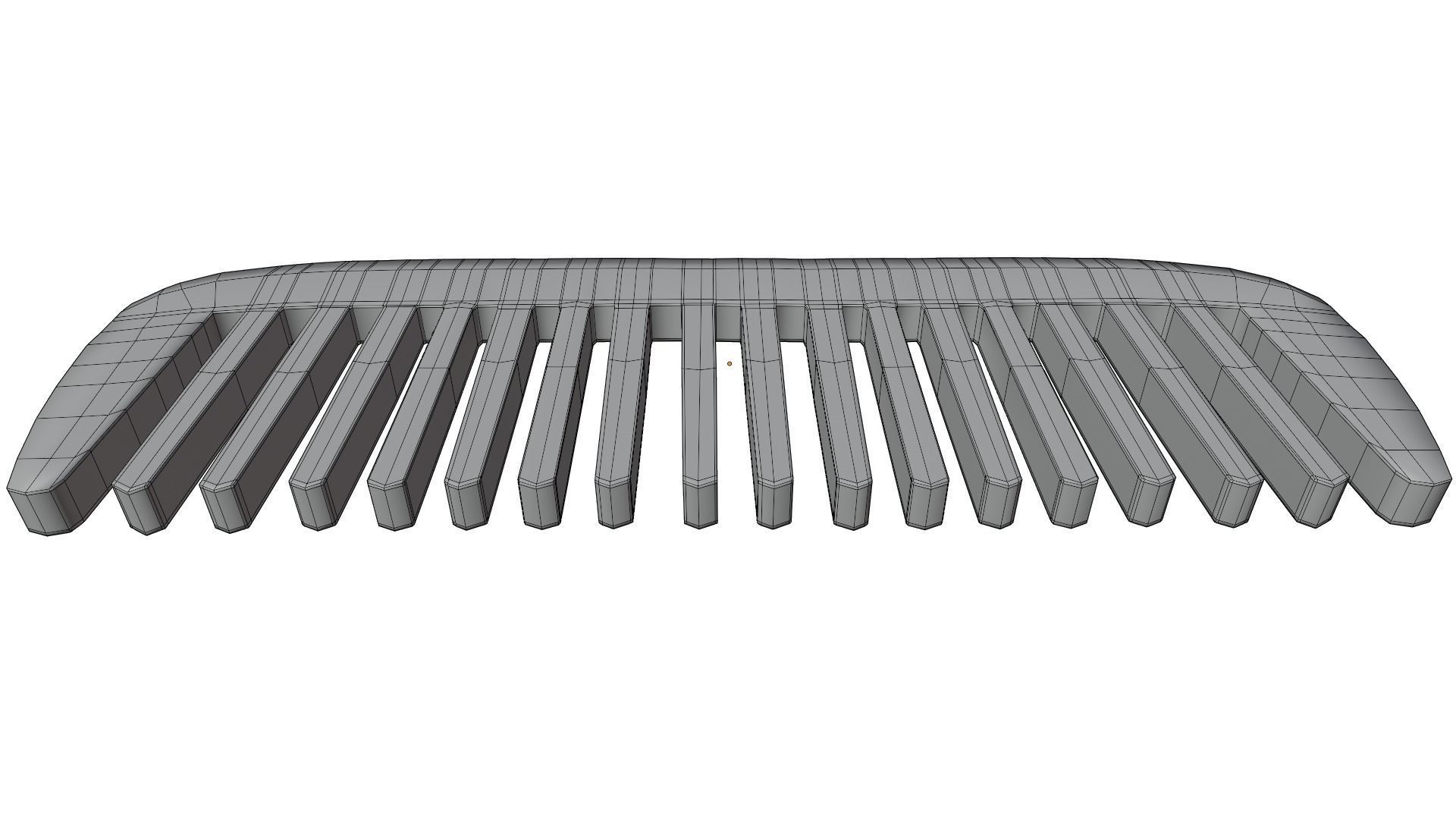 Hair Comb 3D model_14