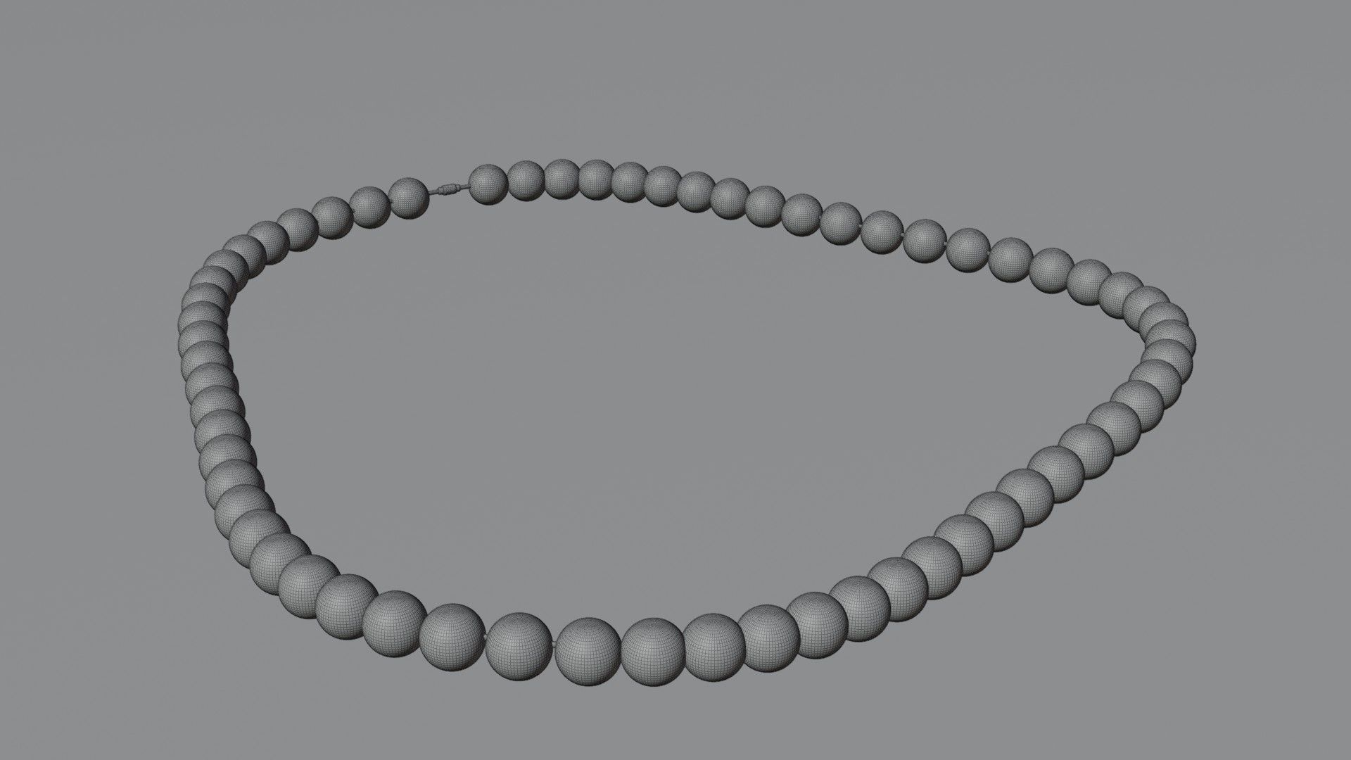 Pearl Necklace 3D model_7
