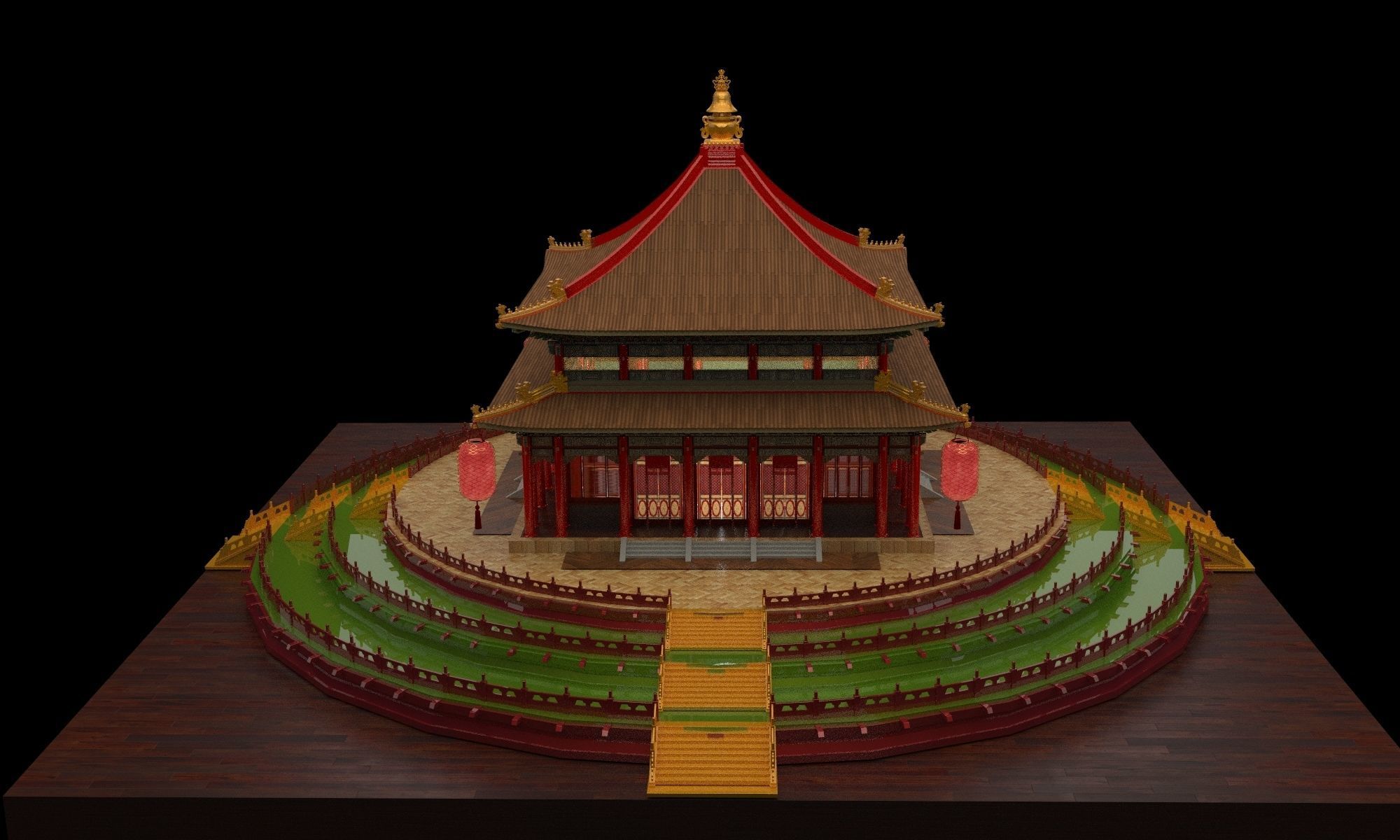 Chinese ancient  house   3D model_2