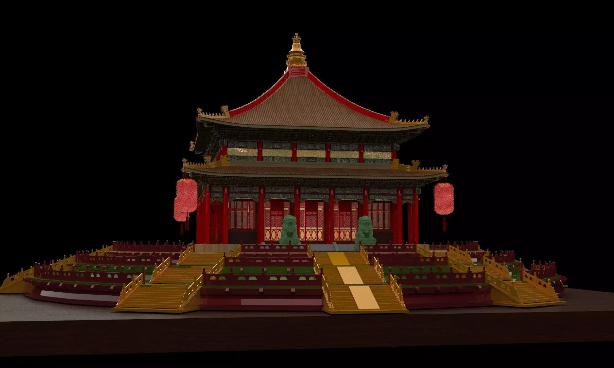 Chinese ancient  house   3D model_0