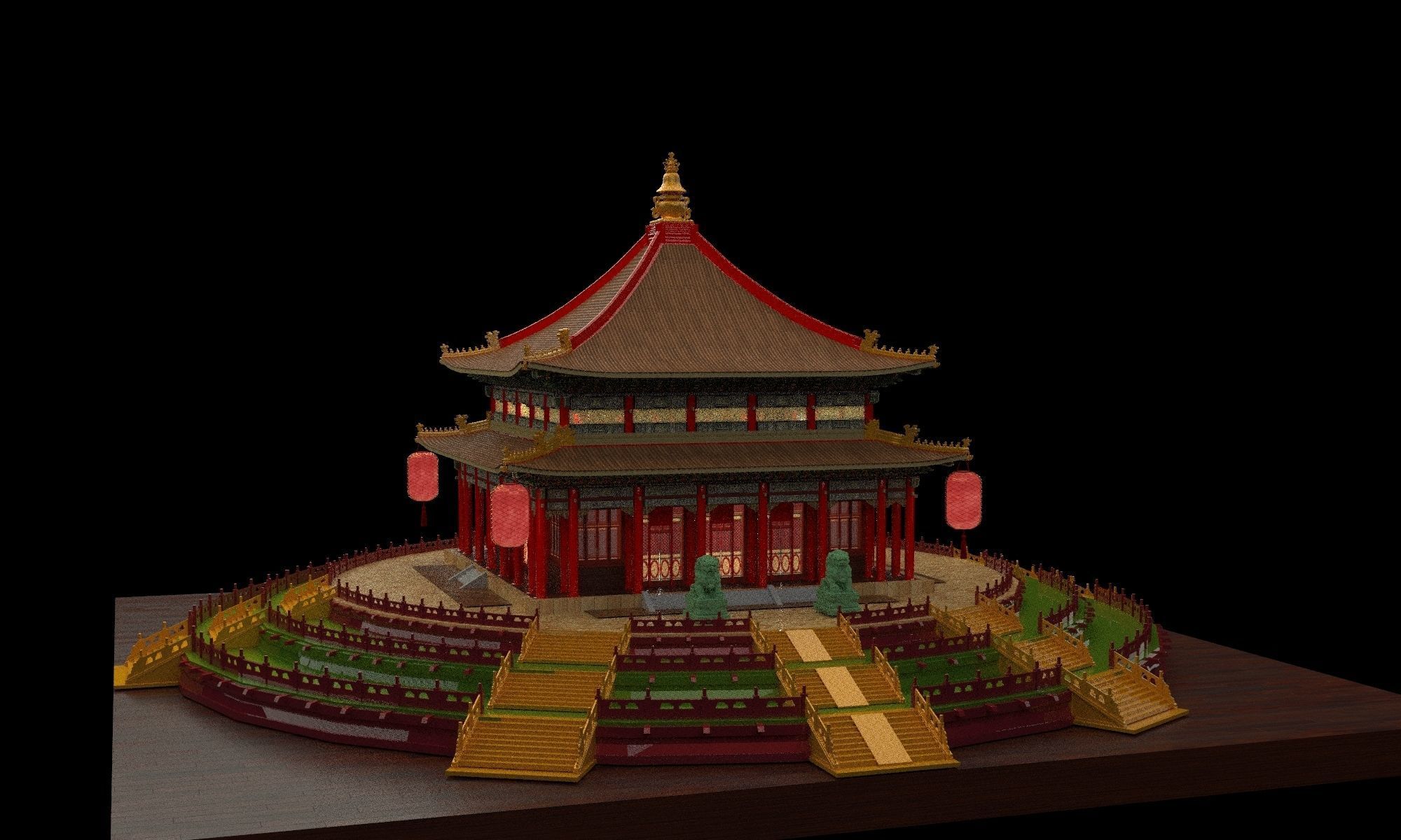 Chinese ancient  house   3D model_3