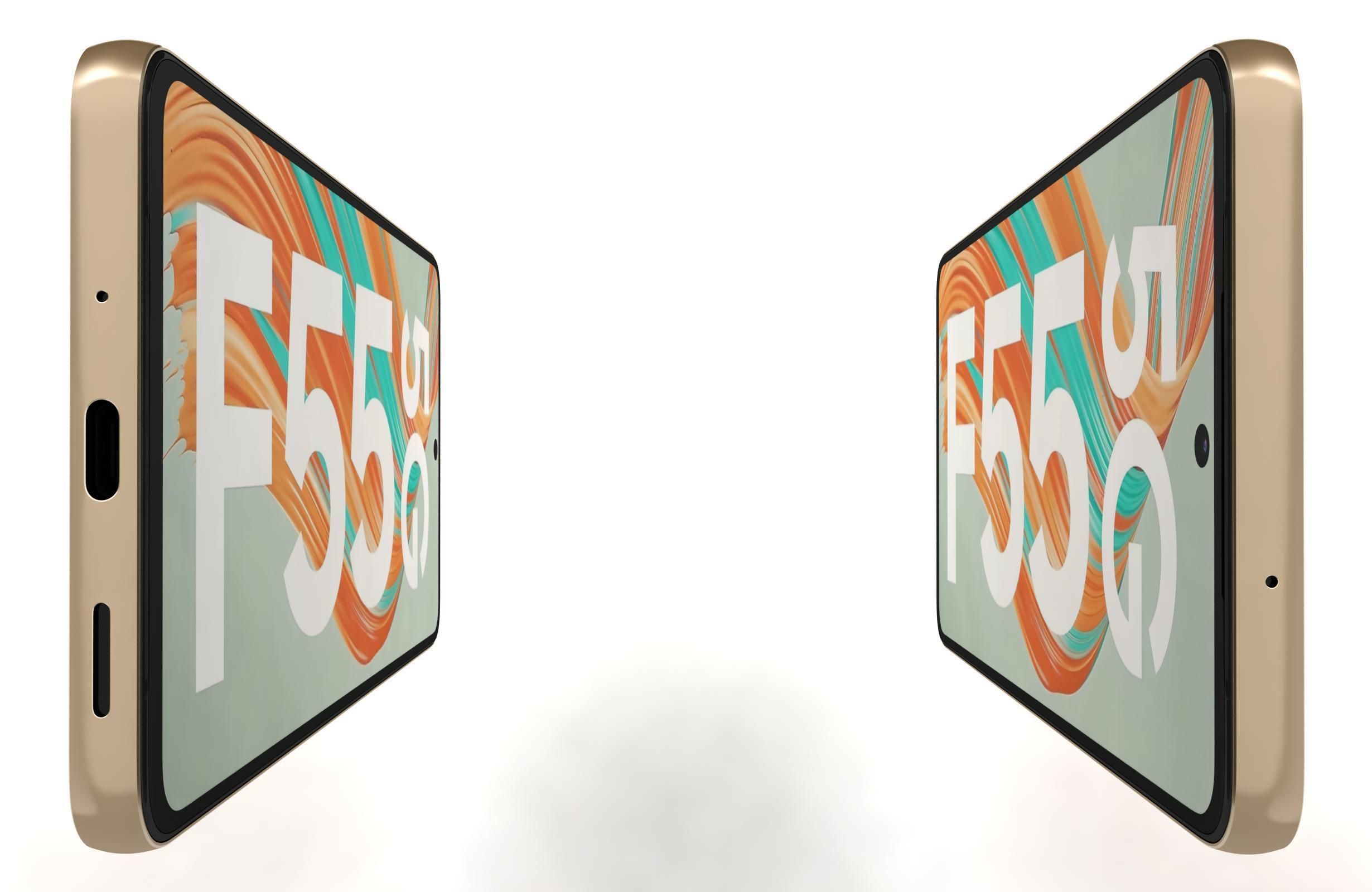 Samsung Galaxy F55 Apricot Crush 3D model_8