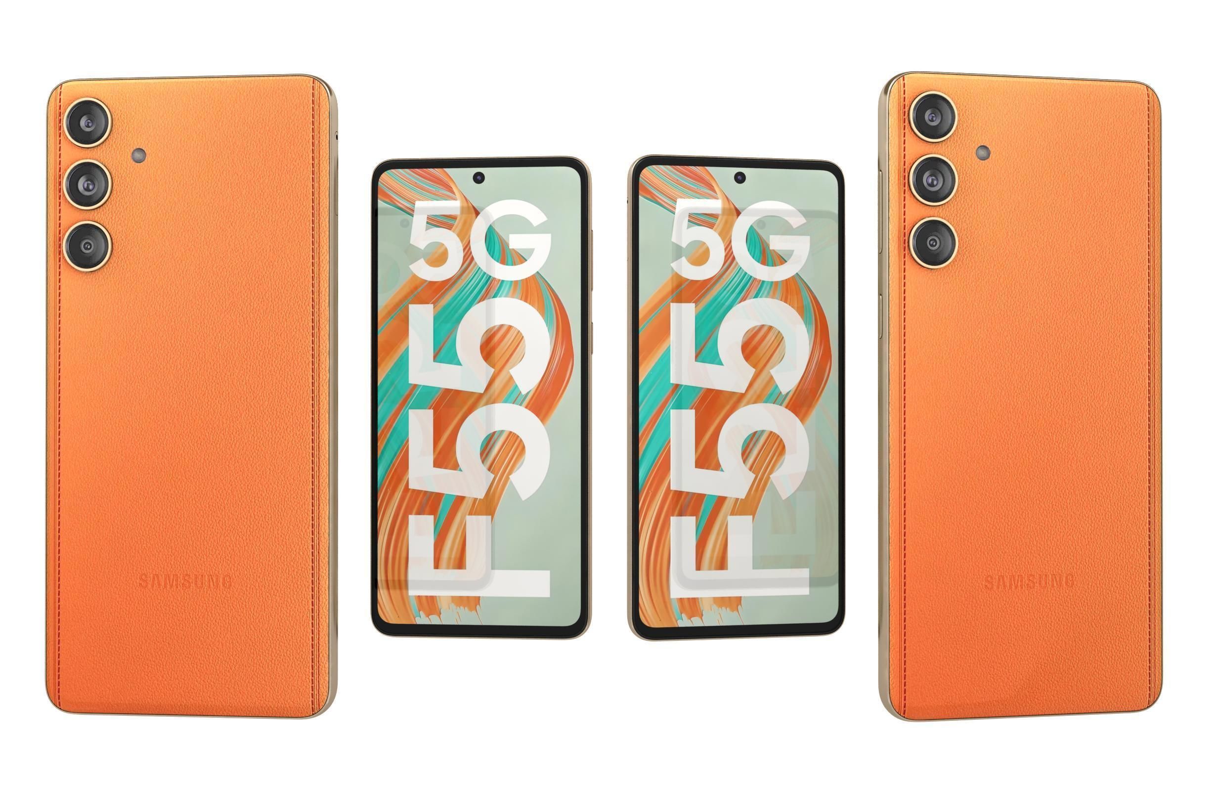 Samsung Galaxy F55 Apricot Crush 3D model_3