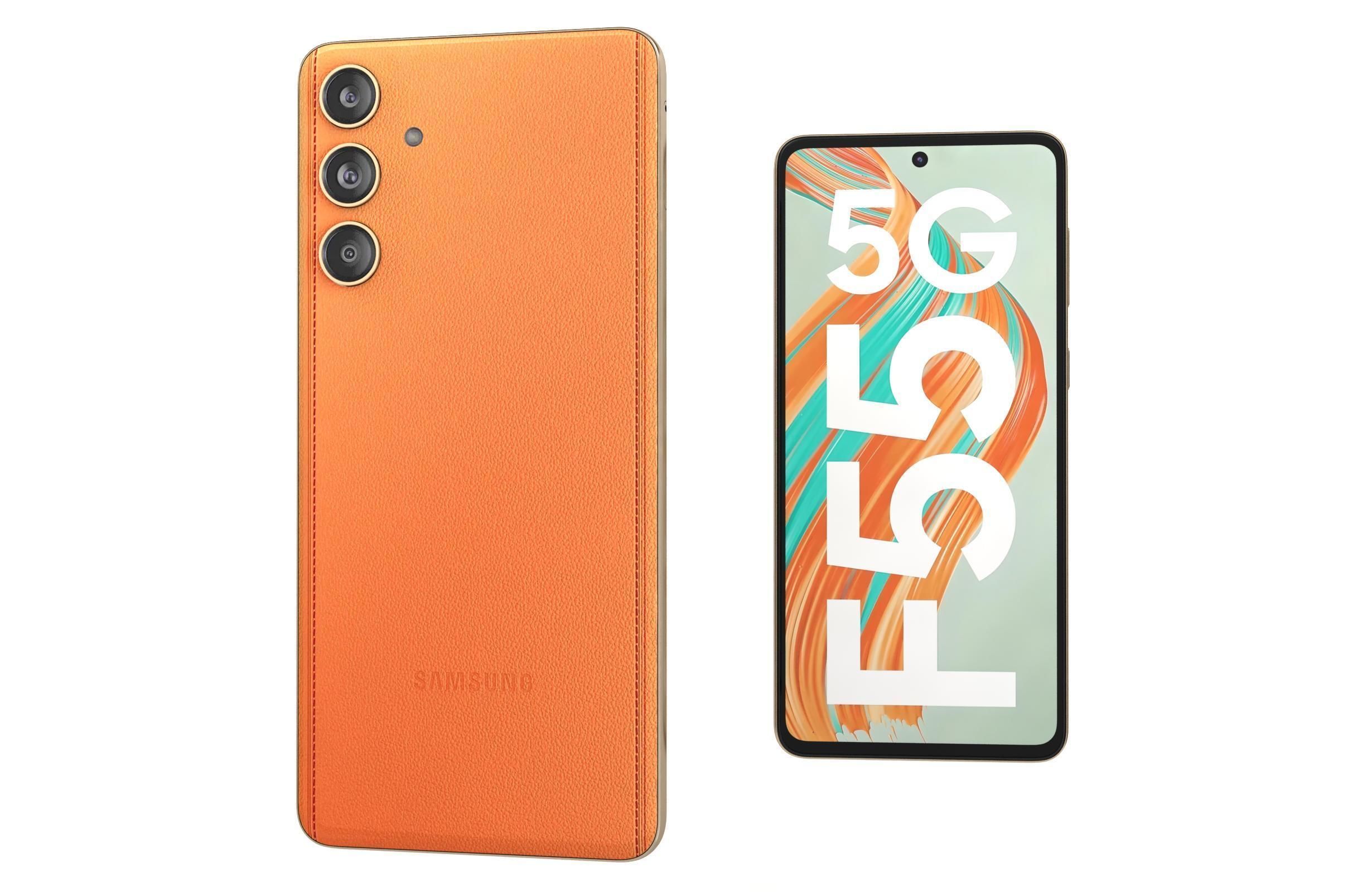 Samsung Galaxy F55 Apricot Crush 3D model_7