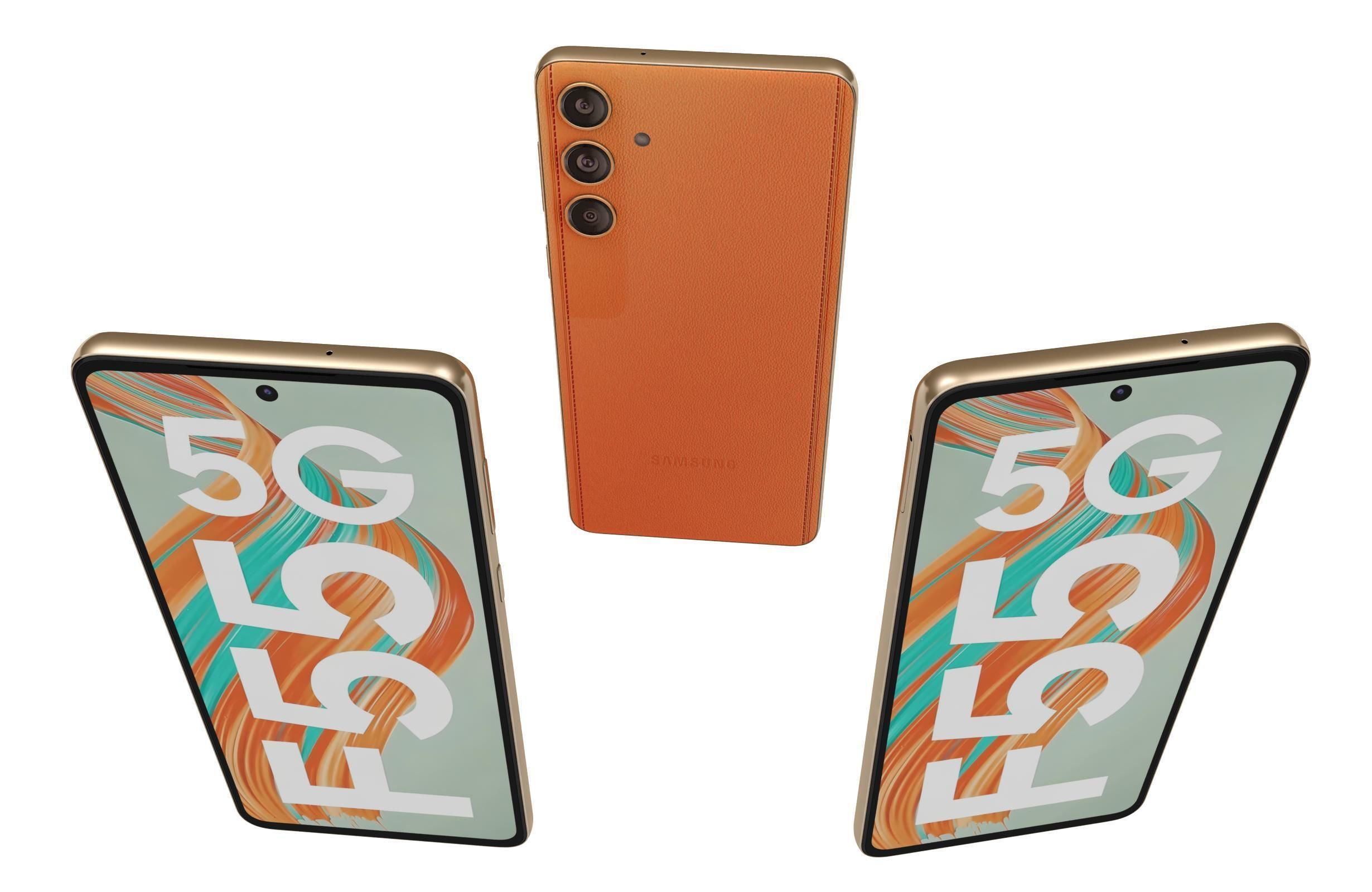 Samsung Galaxy F55 Apricot Crush 3D model_2