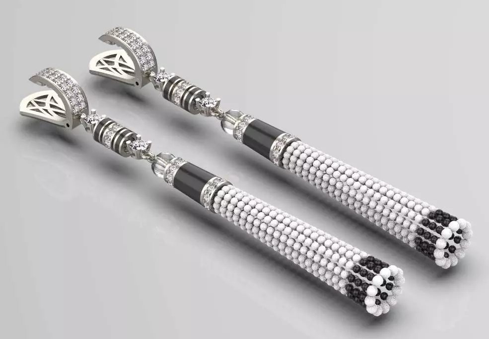 earrings 3D print model_0