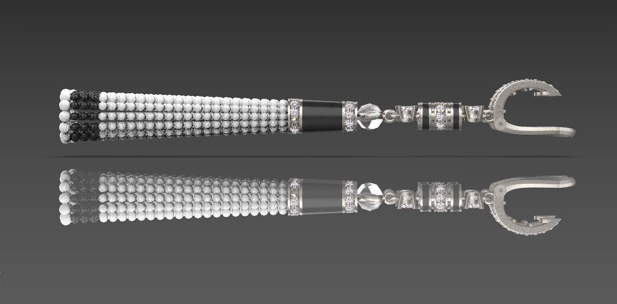 earrings 3D print model_39