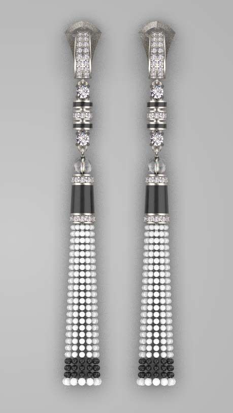 earrings 3D print model_36