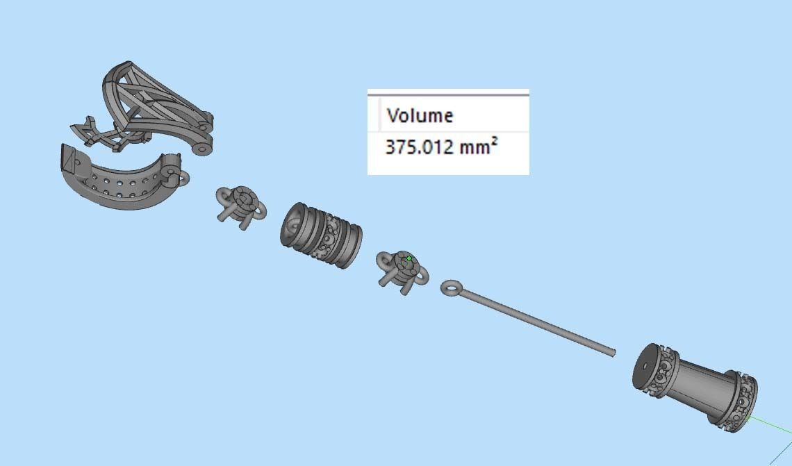 earrings 3D print model_34