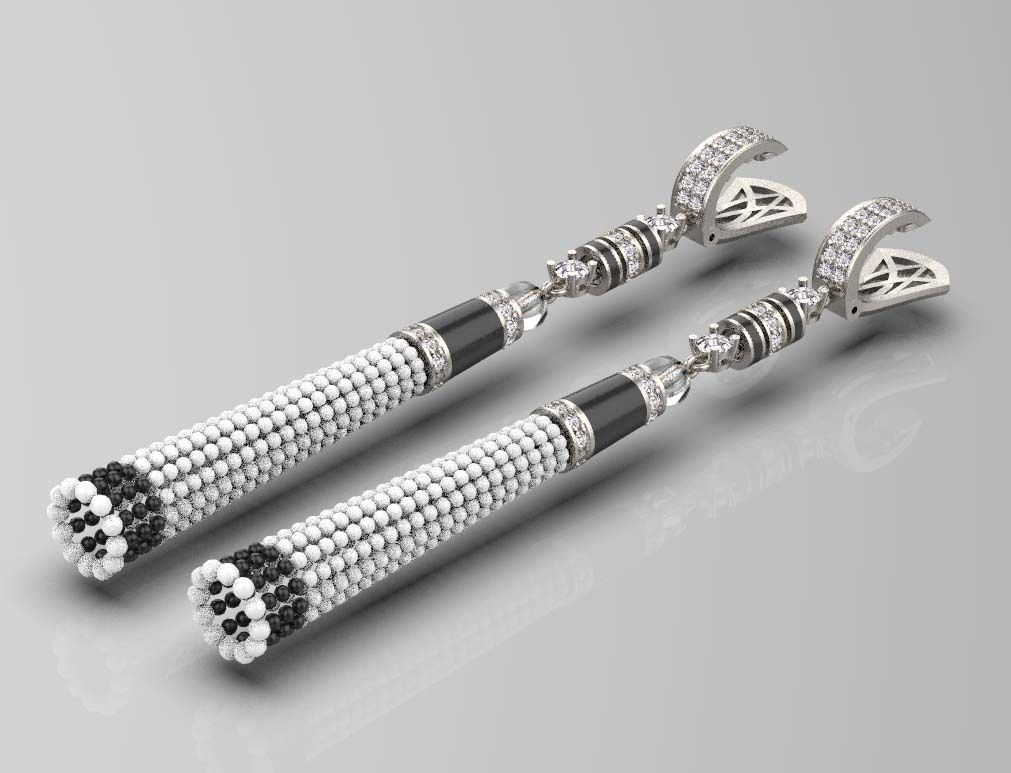 earrings 3D print model_17