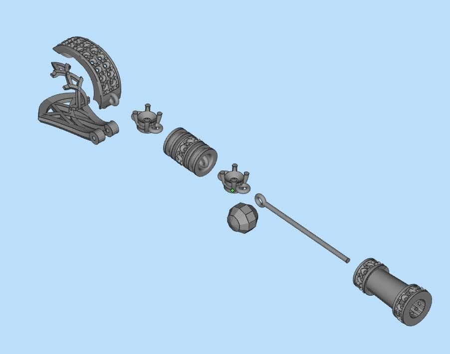 earrings 3D print model_20