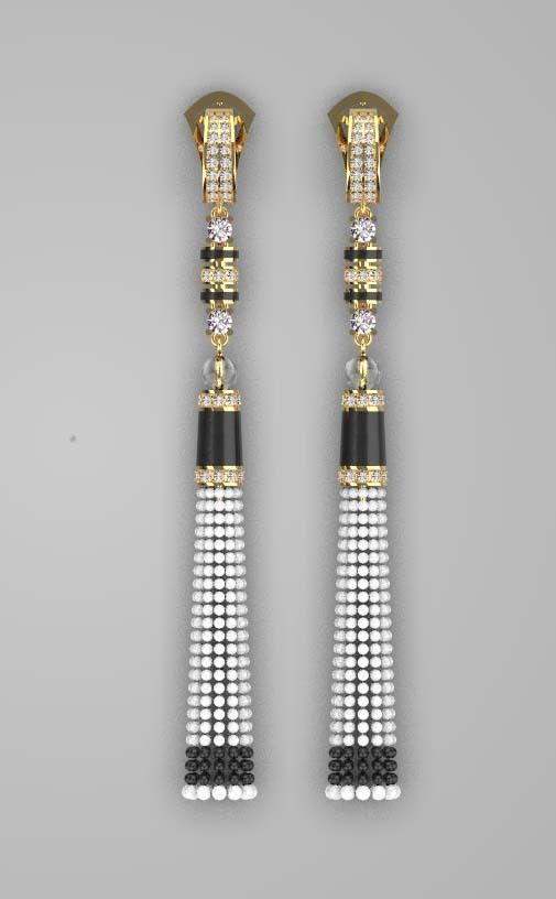 earrings 3D print model_2