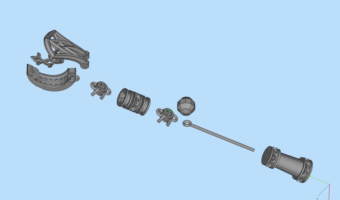 earrings 3D print model_21