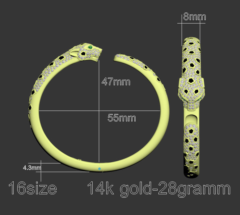bracelet 3D print model_78