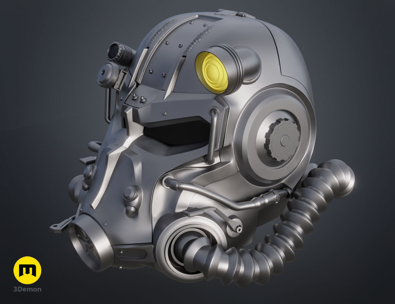 Fallout T60 Helmet - live action series 3D print model_1