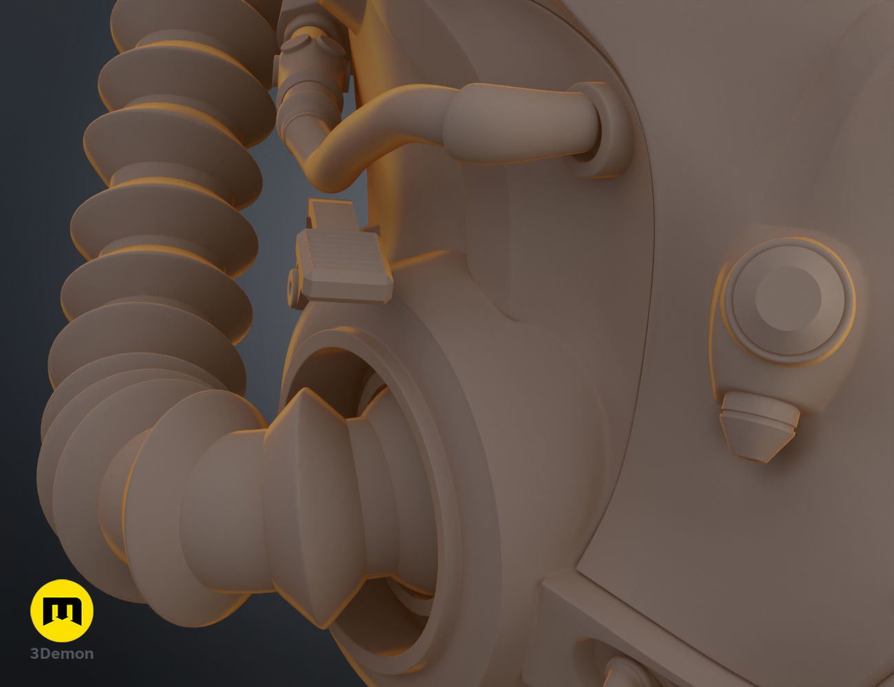 Fallout T60 Helmet - live action series 3D print model_13