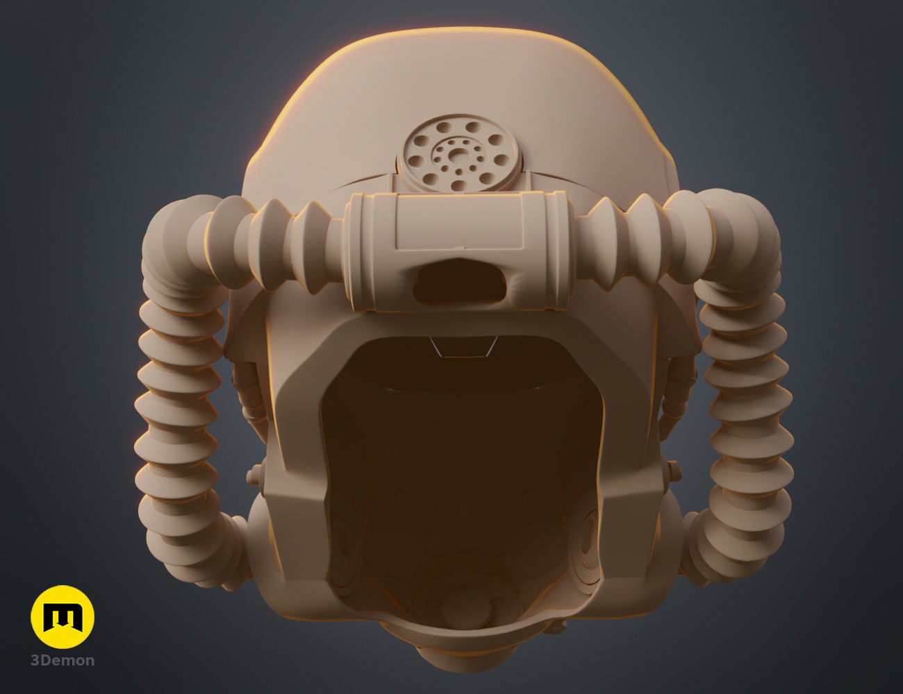 Fallout T60 Helmet - live action series 3D print model_10