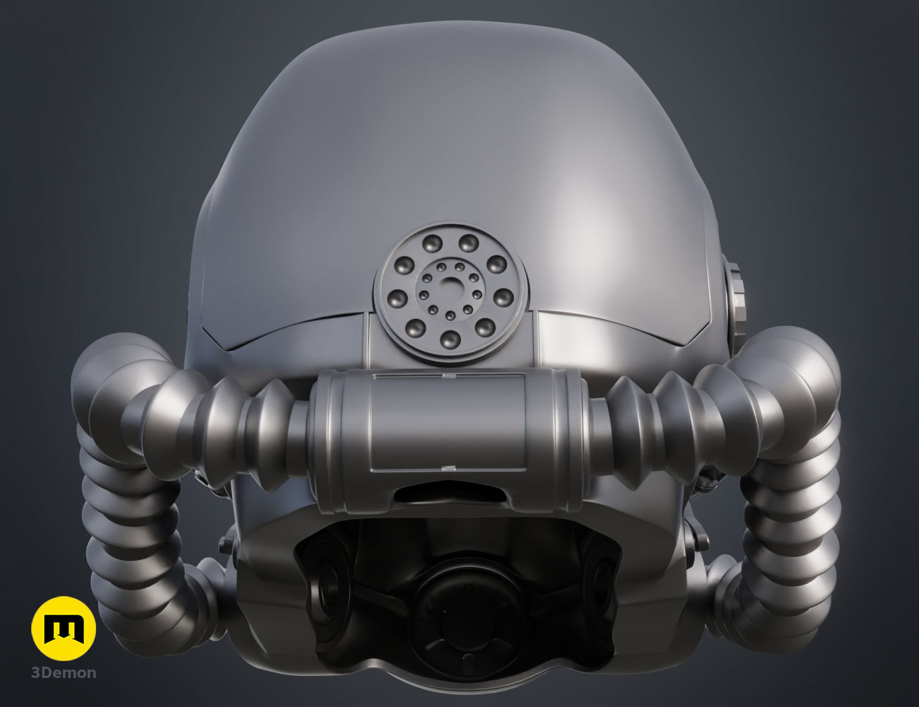 Fallout T60 Helmet - live action series 3D print model_7