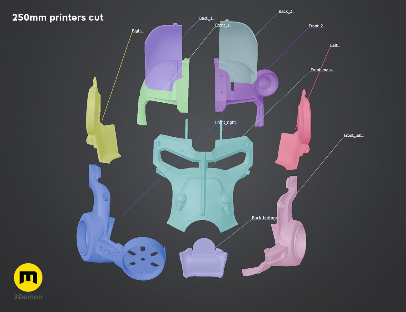 Fallout T60 Helmet - live action series 3D print model_2