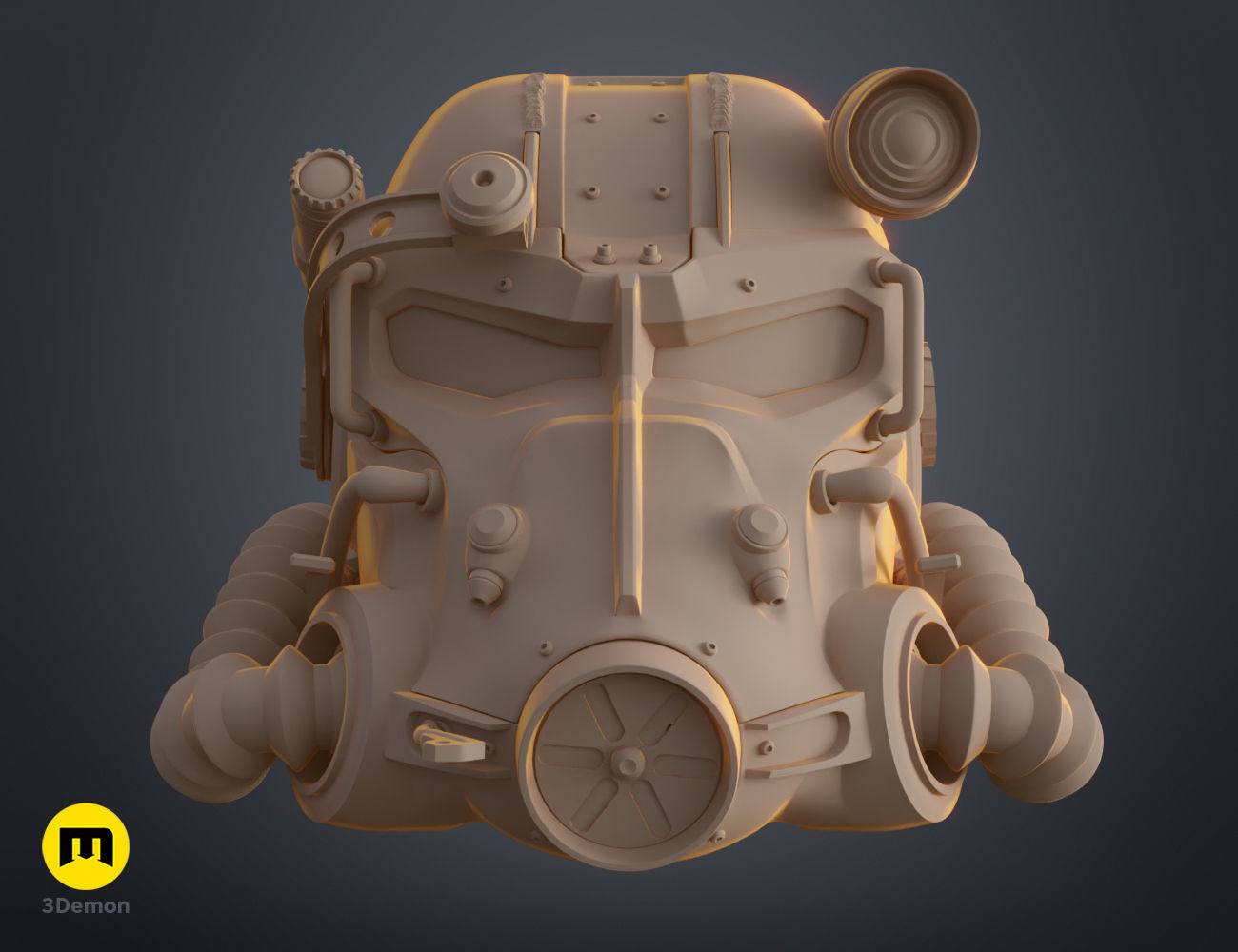 Fallout T60 Helmet - live action series 3D print model_11
