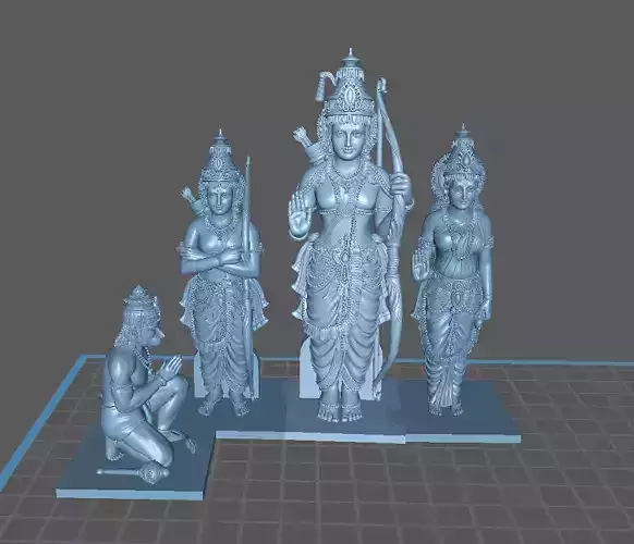 Shree Ram Darbar 3D print model