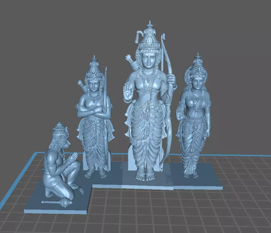 Shree Ram Darbar 3D print model_0