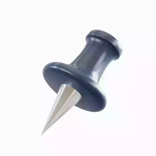 Pushpin 02 Low-poly 3D model