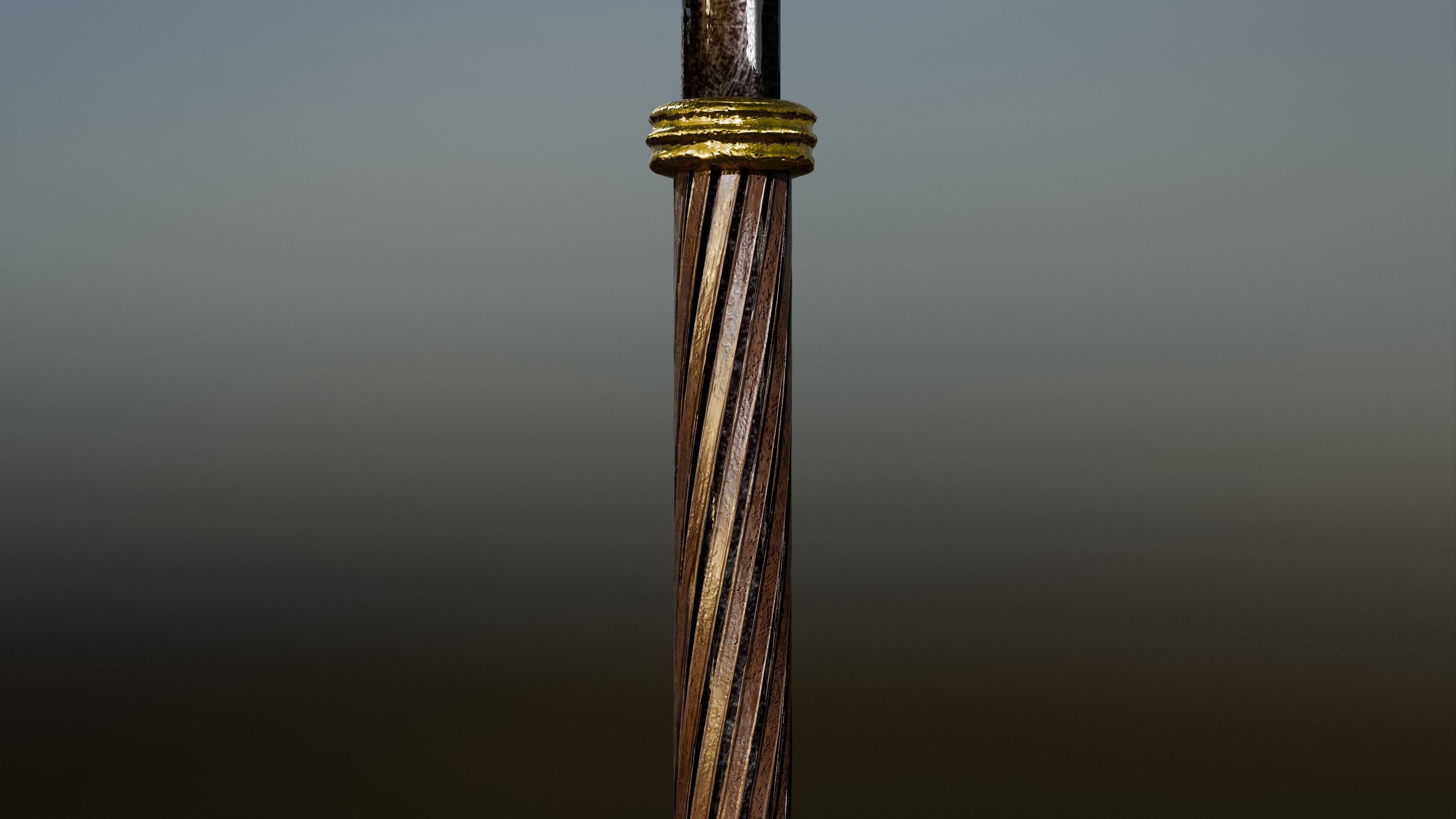 Demon Staff Game Ready LowPoly 26k Low-poly 3D model_5