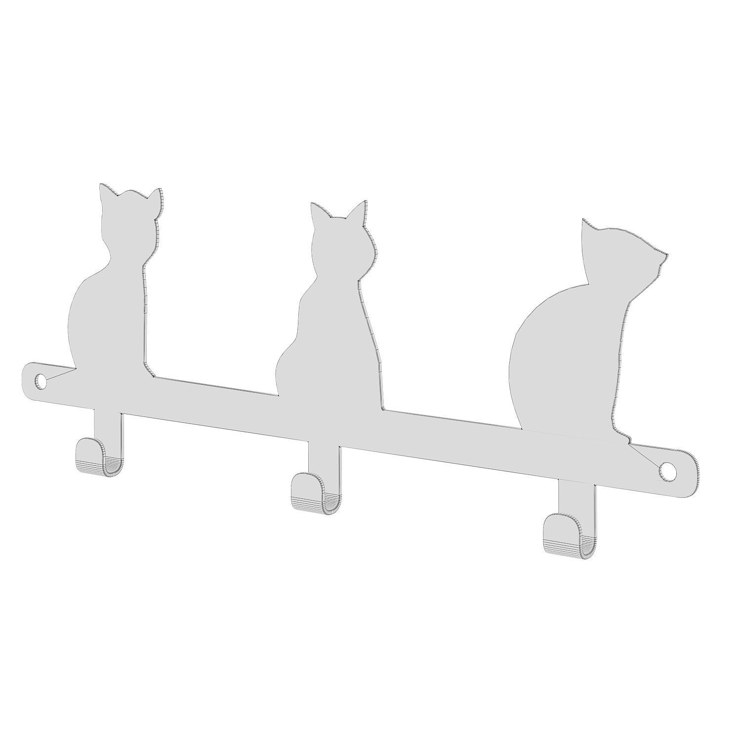 Ikea Barndroem Coat stand 3D model_3