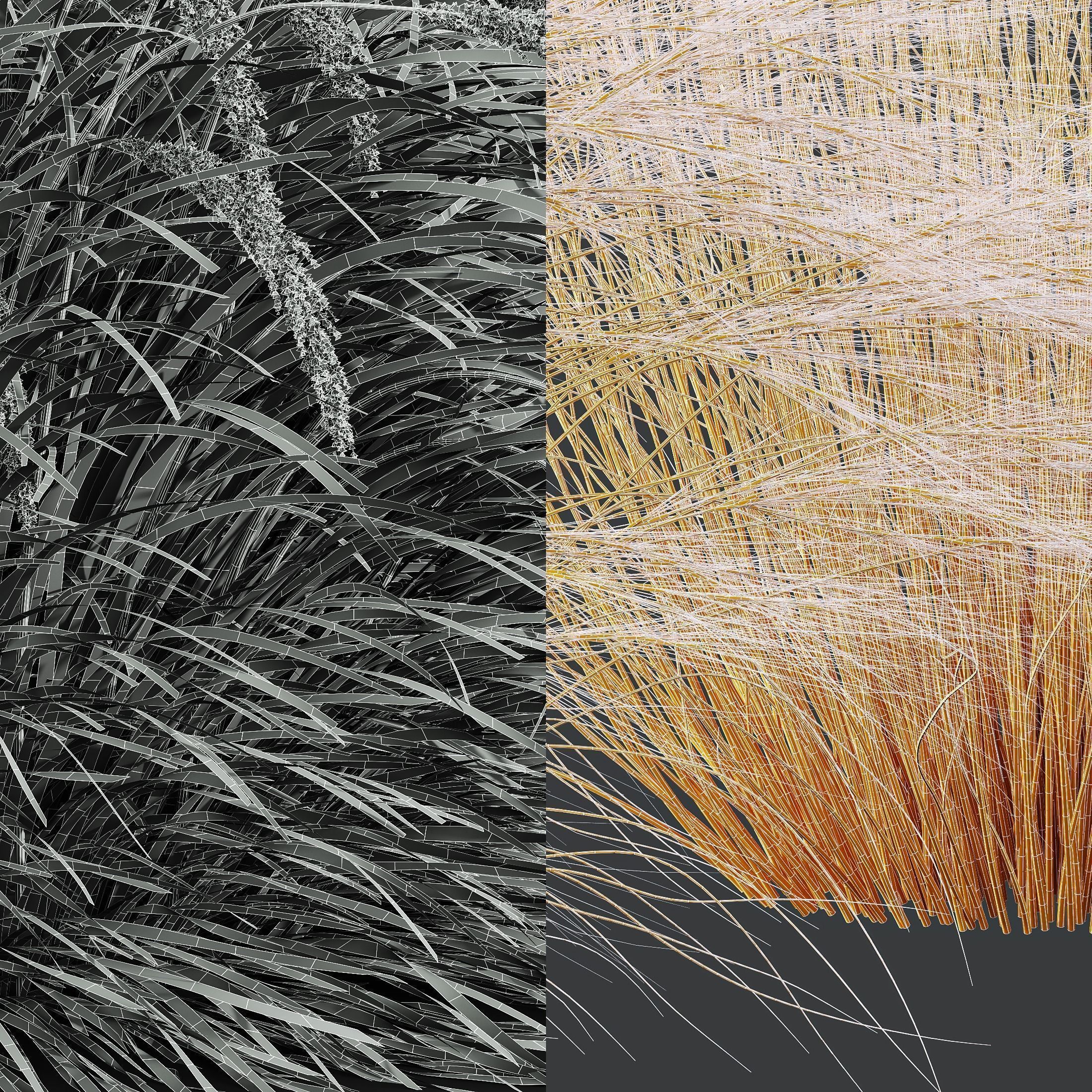 6 Different SETS of Plant Bush and Grass SET VOL145 3D Model Collection_26