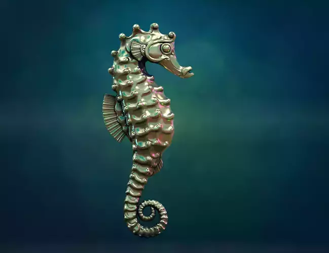 Seahorse 3D print model
