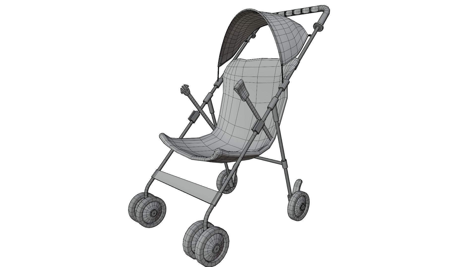 Stroller 3D model_11