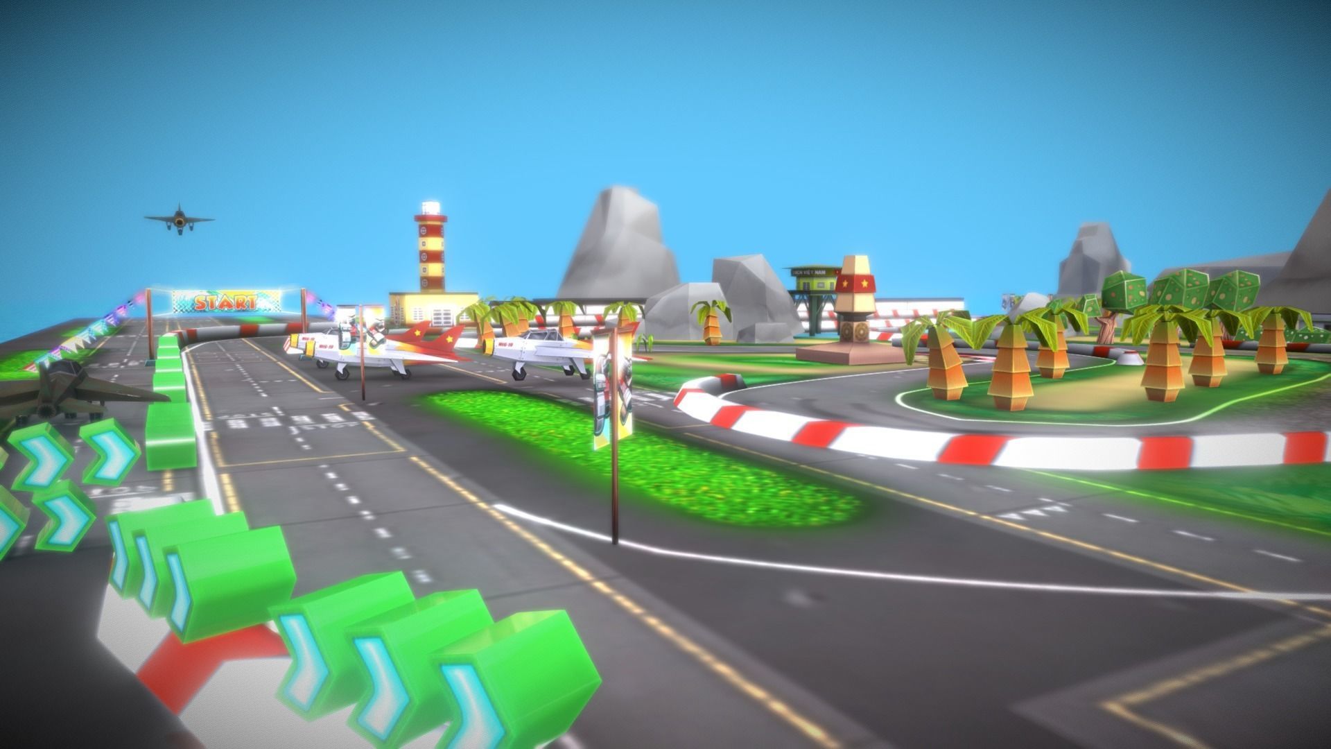 V5- Island HS Low-poly 3D model_8