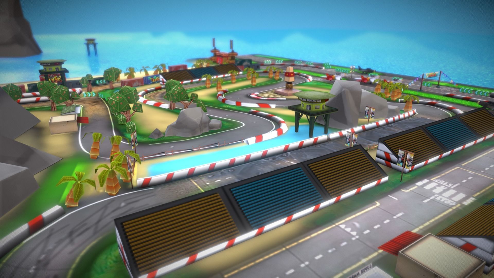 V5- Island HS Low-poly 3D model_10