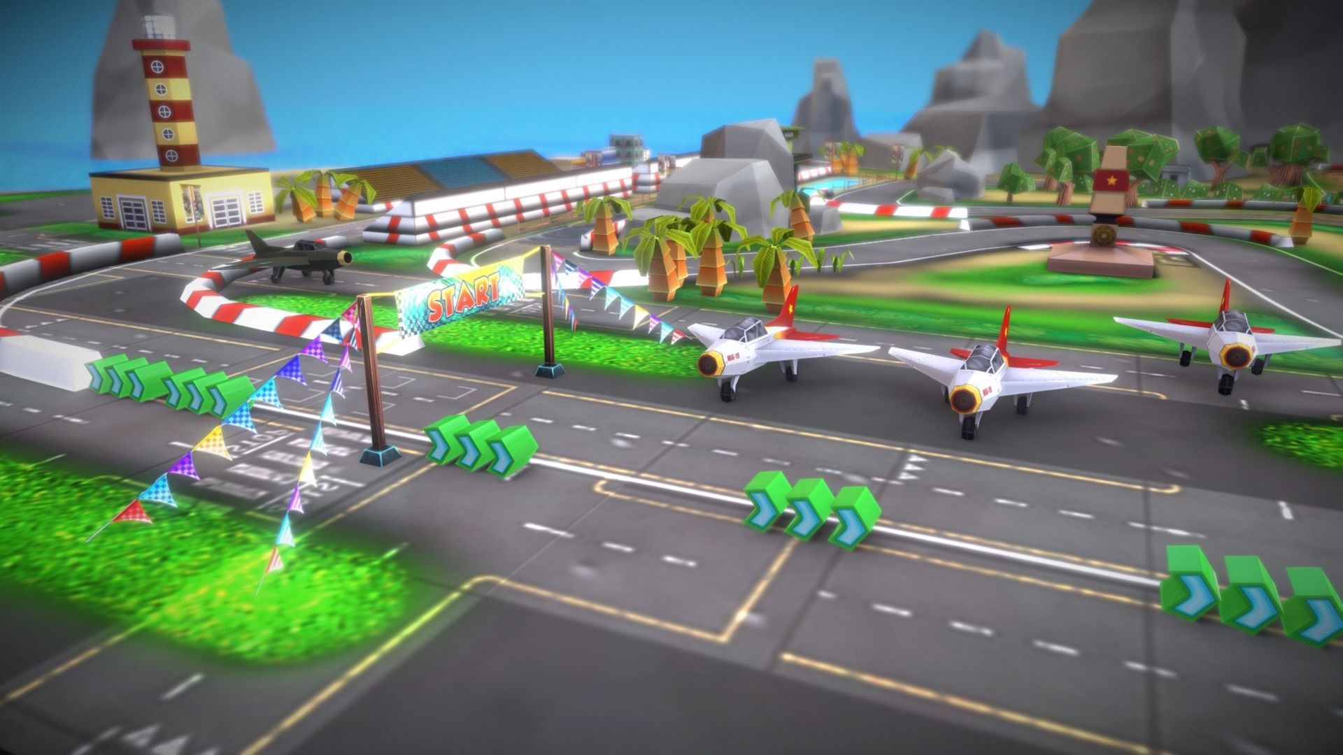 V5- Island HS Low-poly 3D model_5