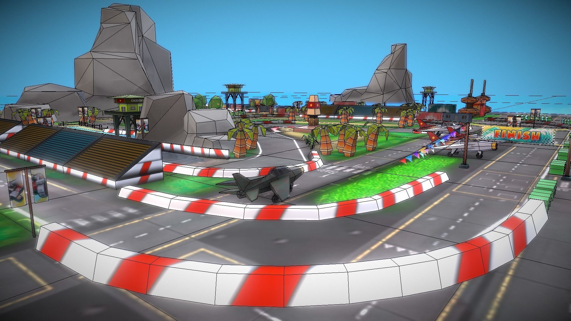 V5- Island HS Low-poly 3D model_14