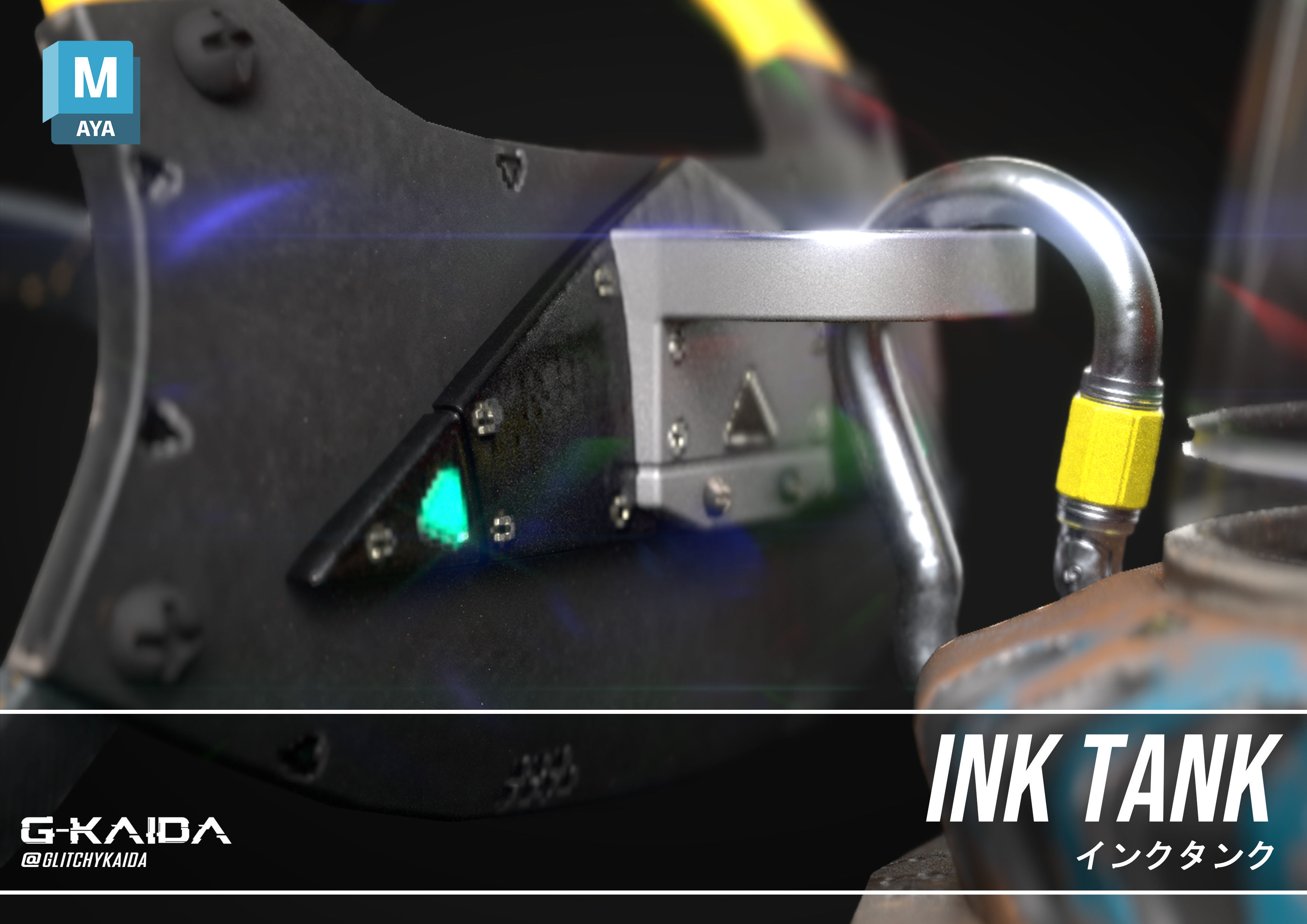 Prop - Weapon - Ink Tank 3D model_3