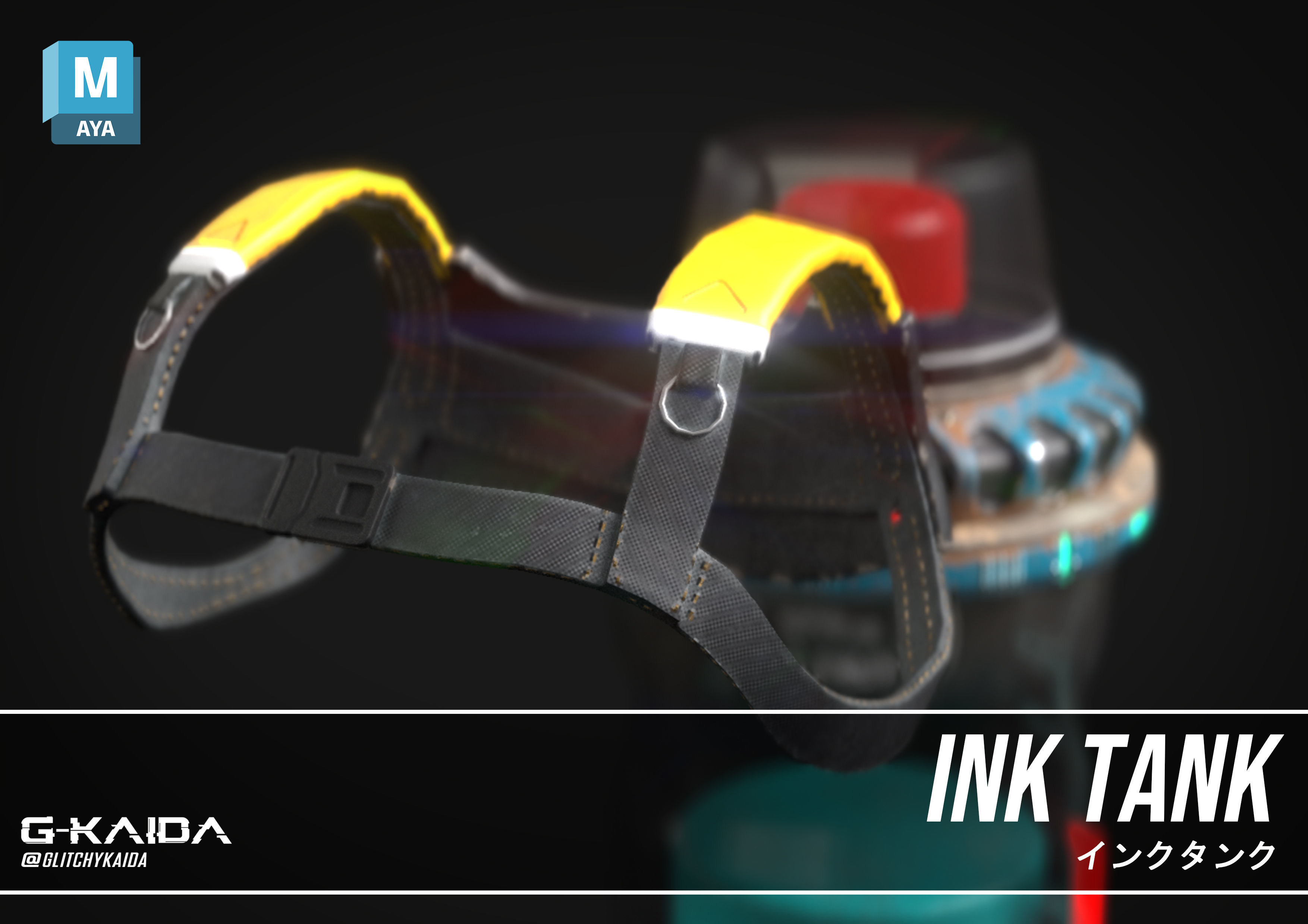 Prop - Weapon - Ink Tank 3D model_2