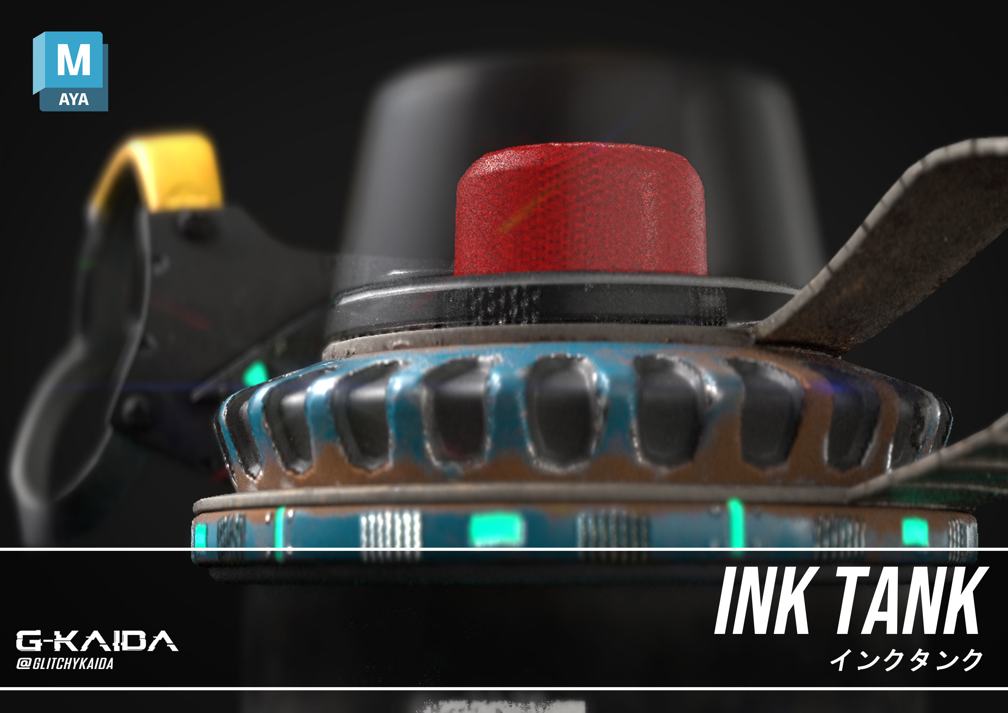 Prop - Weapon - Ink Tank 3D model_4