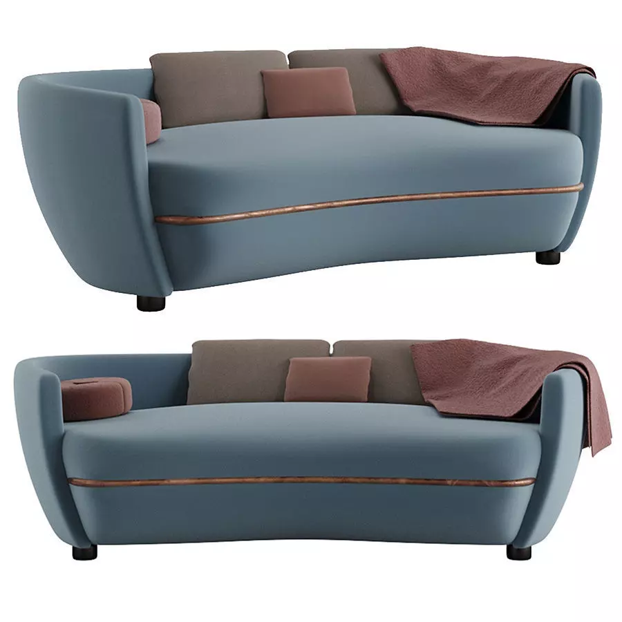 Wittmann Miles Sofa by Sebastian Herkner 3D model