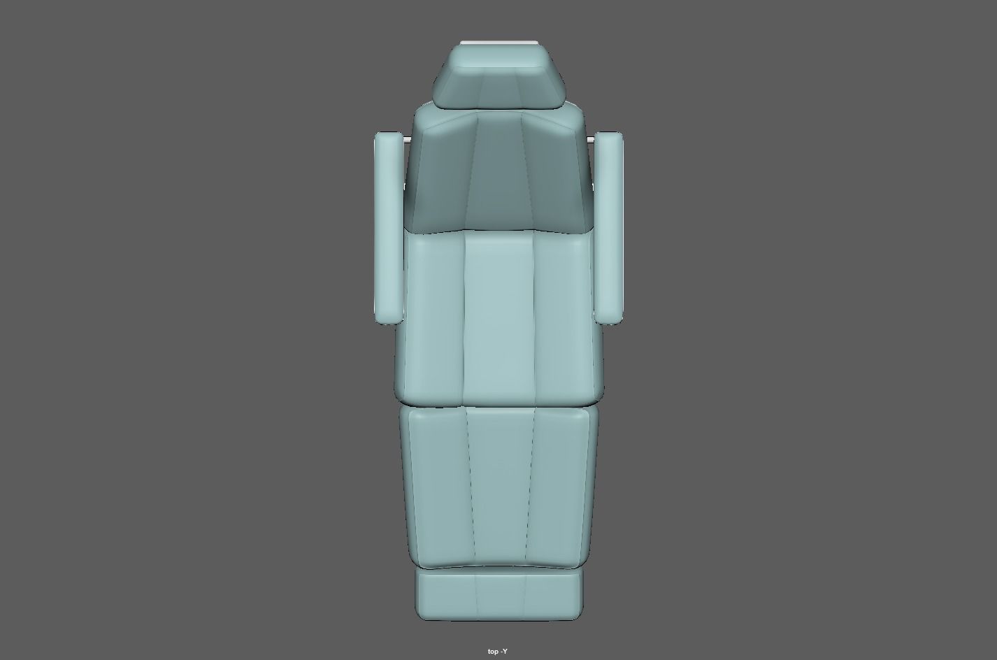 Electric Hydraulic Adjustable Chair Low-poly 3D model_10