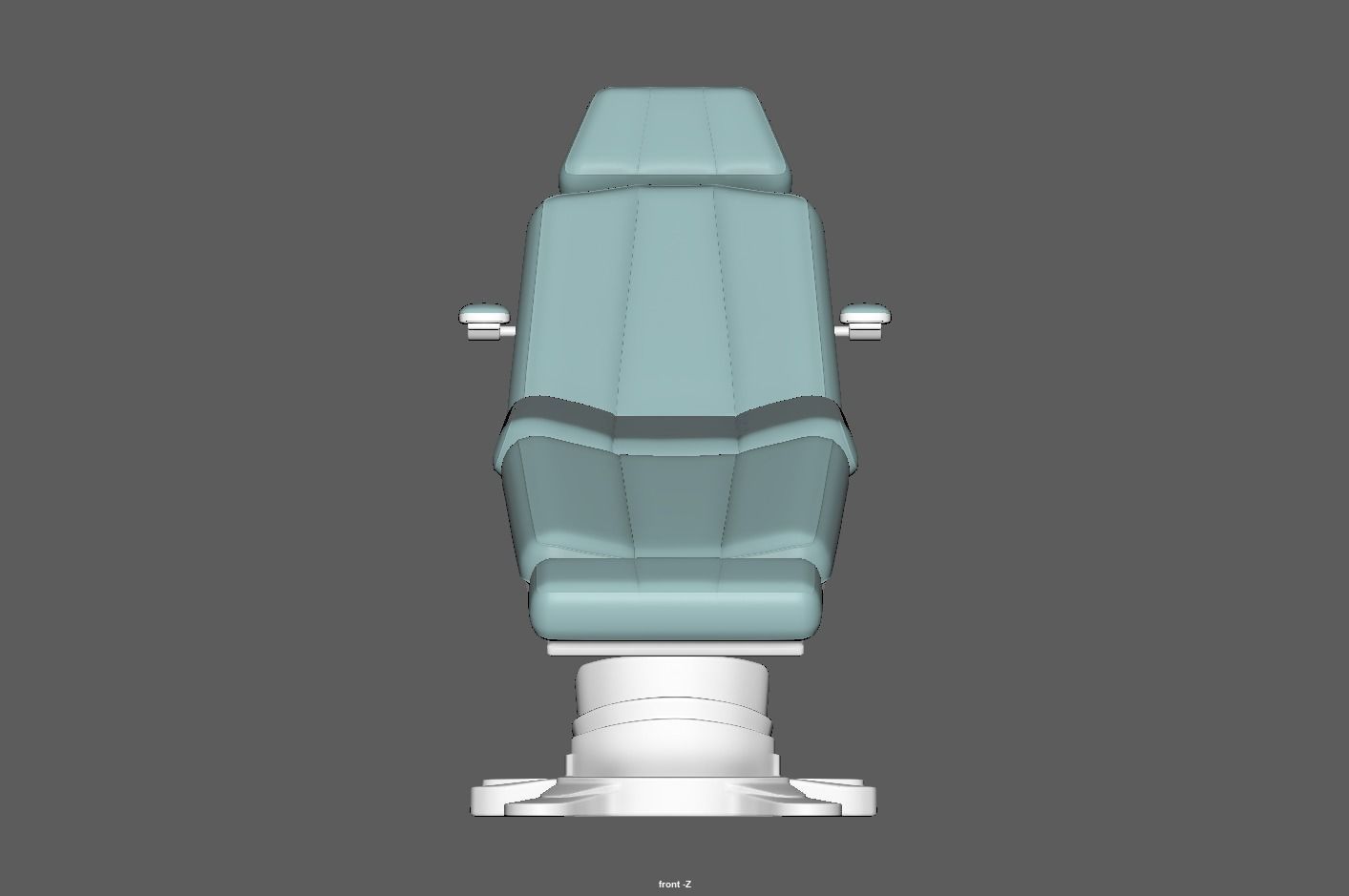 Electric Hydraulic Adjustable Chair Low-poly 3D model_13