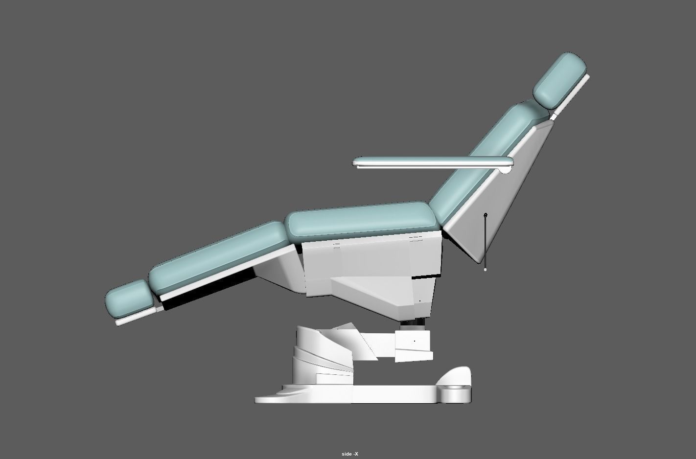 Electric Hydraulic Adjustable Chair Low-poly 3D model_16